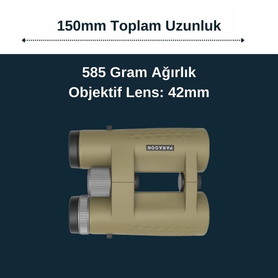 Vector Optics Paragon 8x42 HD ÇÖL RENGI IP67 EL DÜRBÜNÜ SCBO-12