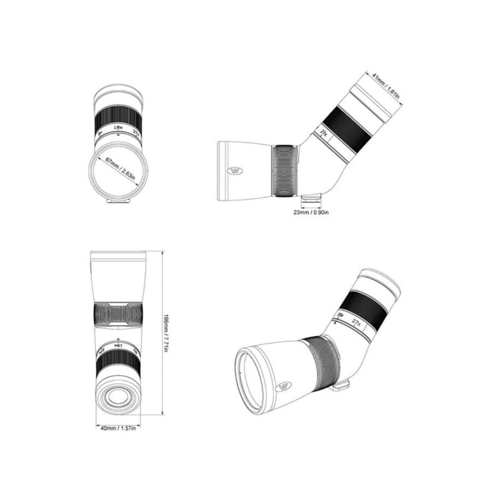 VectorOptics PARAGON 9-27X56ED ULTRA KISA GOZLEM DURBUNU - MINI SPOTTING SCOPE SCSS-11