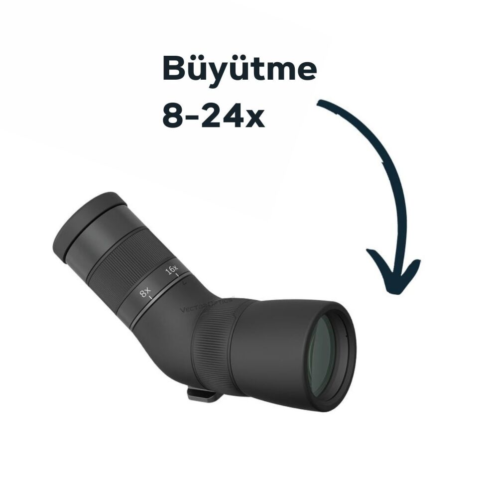 VectorOptics PARAGON 8-24X50ED ULTRA KISA GOZLEM DURBUNU - MINI SPOTTING SCOPE SCSS-10