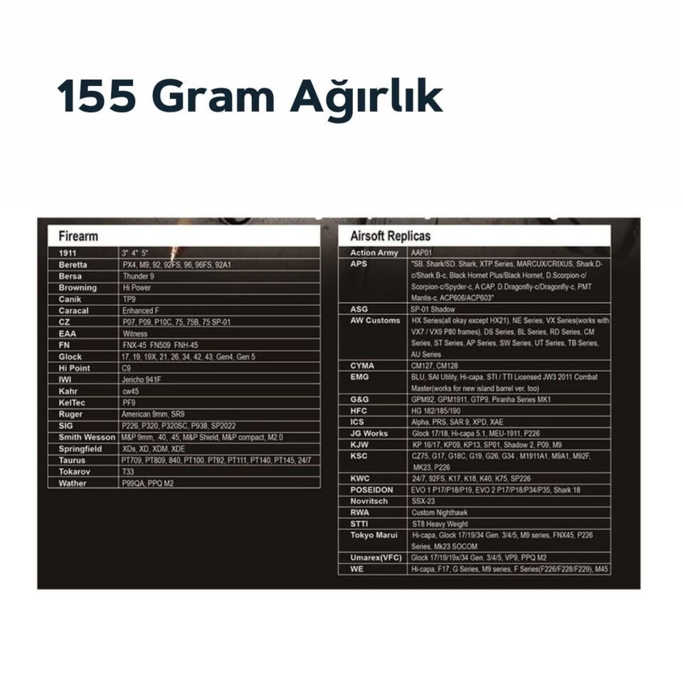 Vector Gunpany Universal TABANCA KILIFI HOLSTER GPHR-01