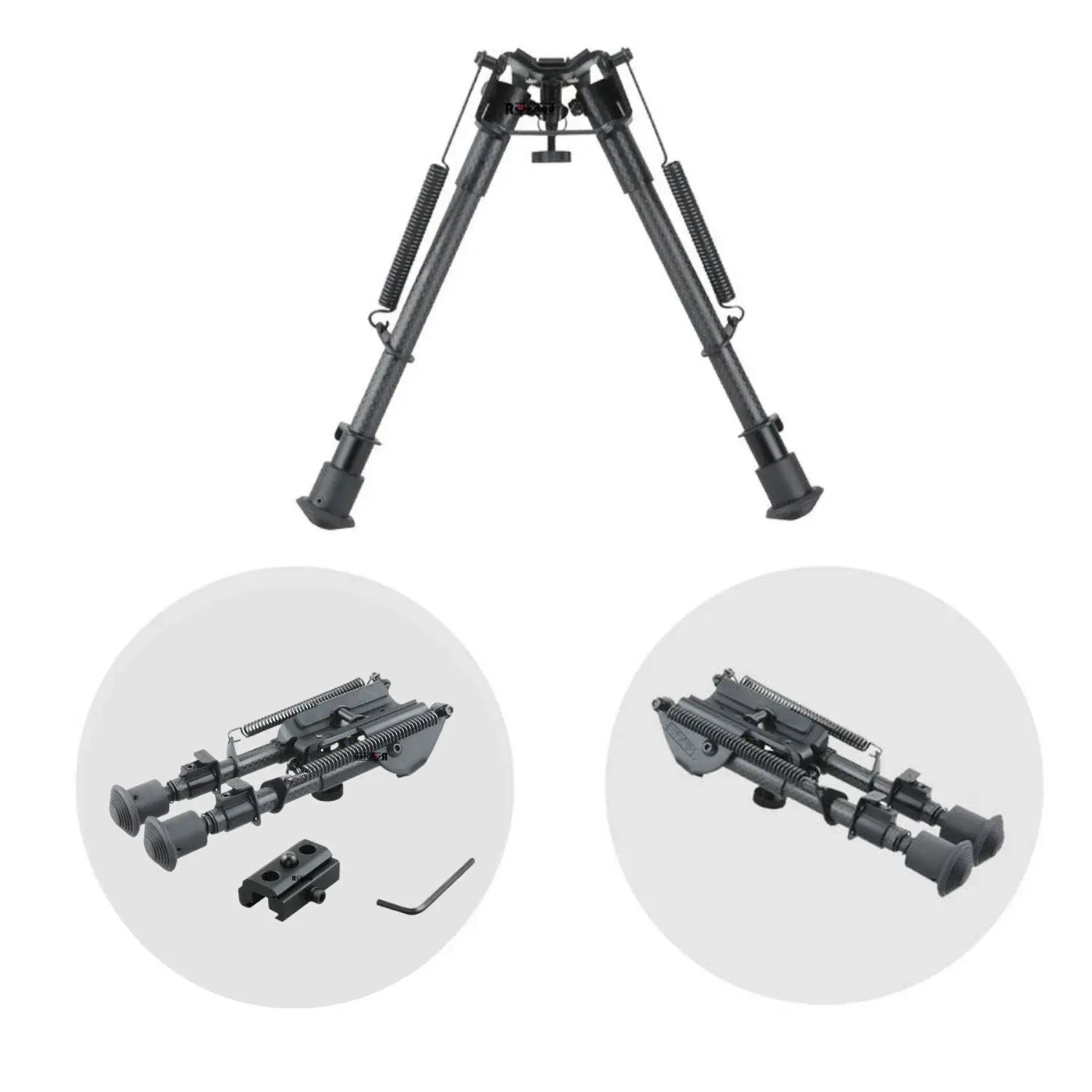 Vector Optics Karbon-Fiber Ekstra Hafif Ayarlanır CARBON BIPOD Ayak