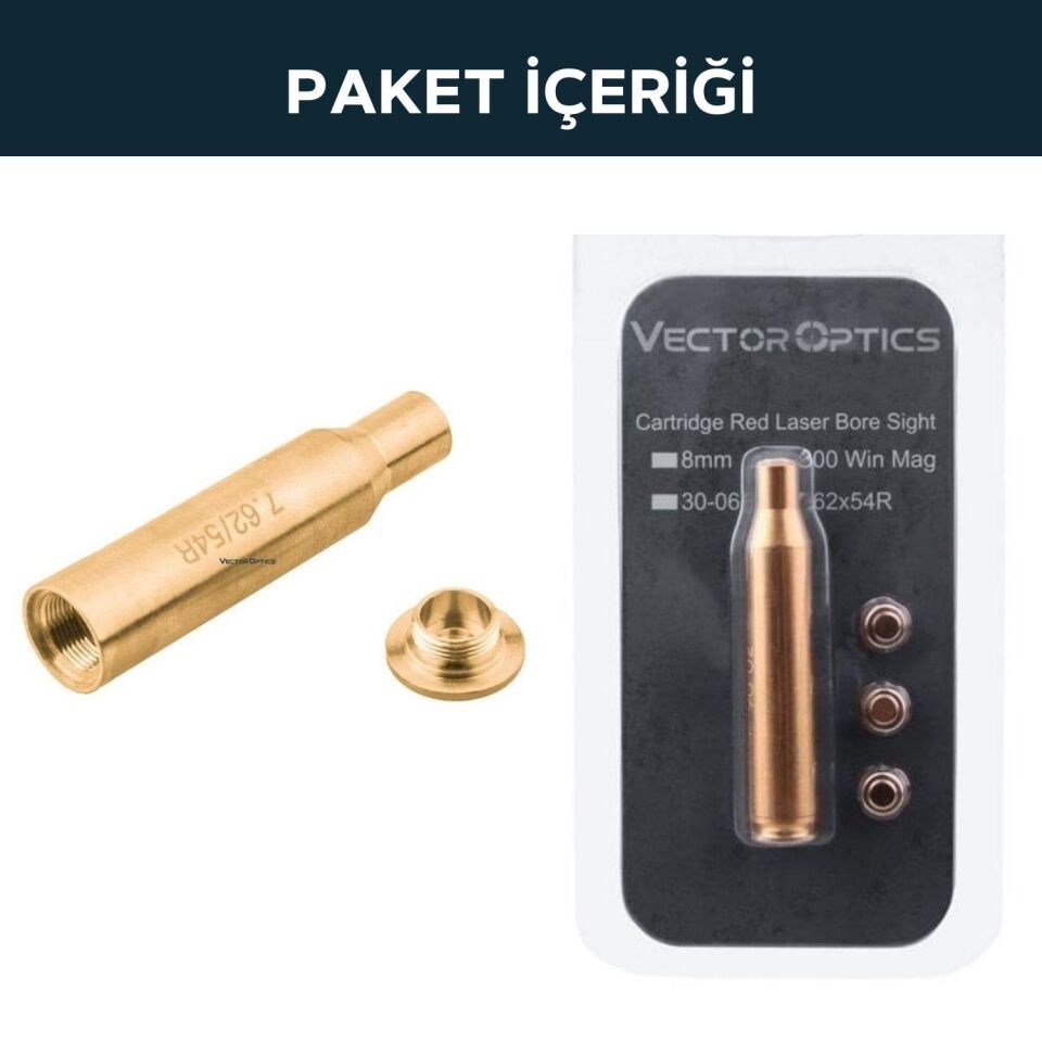 Vector Viperay 7.62x354mm Bore Sight Namlu içi Dürbün Sıfırlama Lazeri SCBCR-09