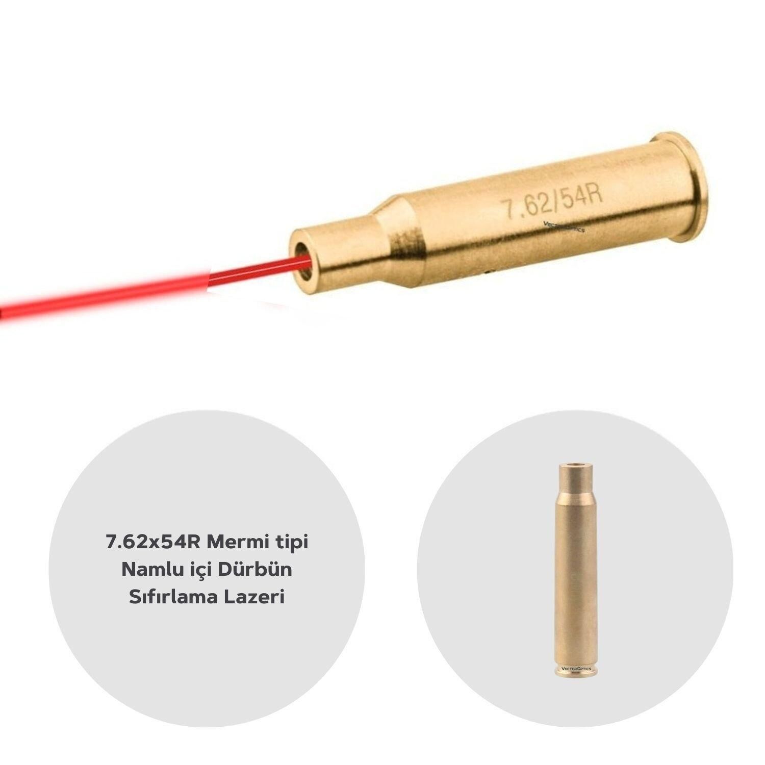 Vector Viperay 7.62x354mm Bore Sight Namlu içi Dürbün Sıfırlama Lazeri SCBCR-09
