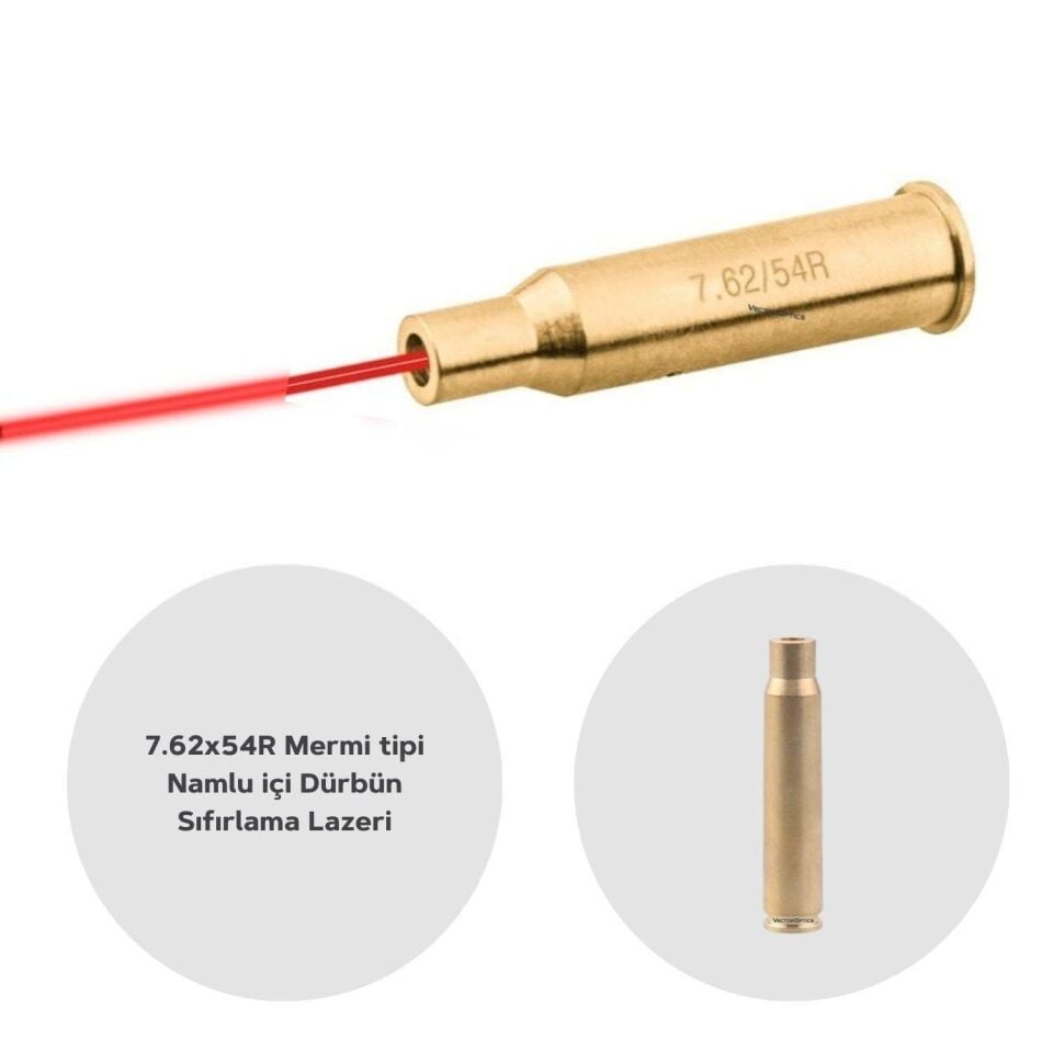 Vector Viperay 7.62x354mm Bore Sight Namlu içi Dürbün Sıfırlama Lazeri SCBCR-09