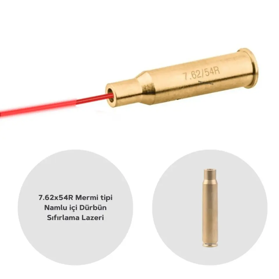 Vector Viperay 7.62x354mm Bore Sight Namlu içi Dürbün Sıfırlama Lazeri SCBCR-09