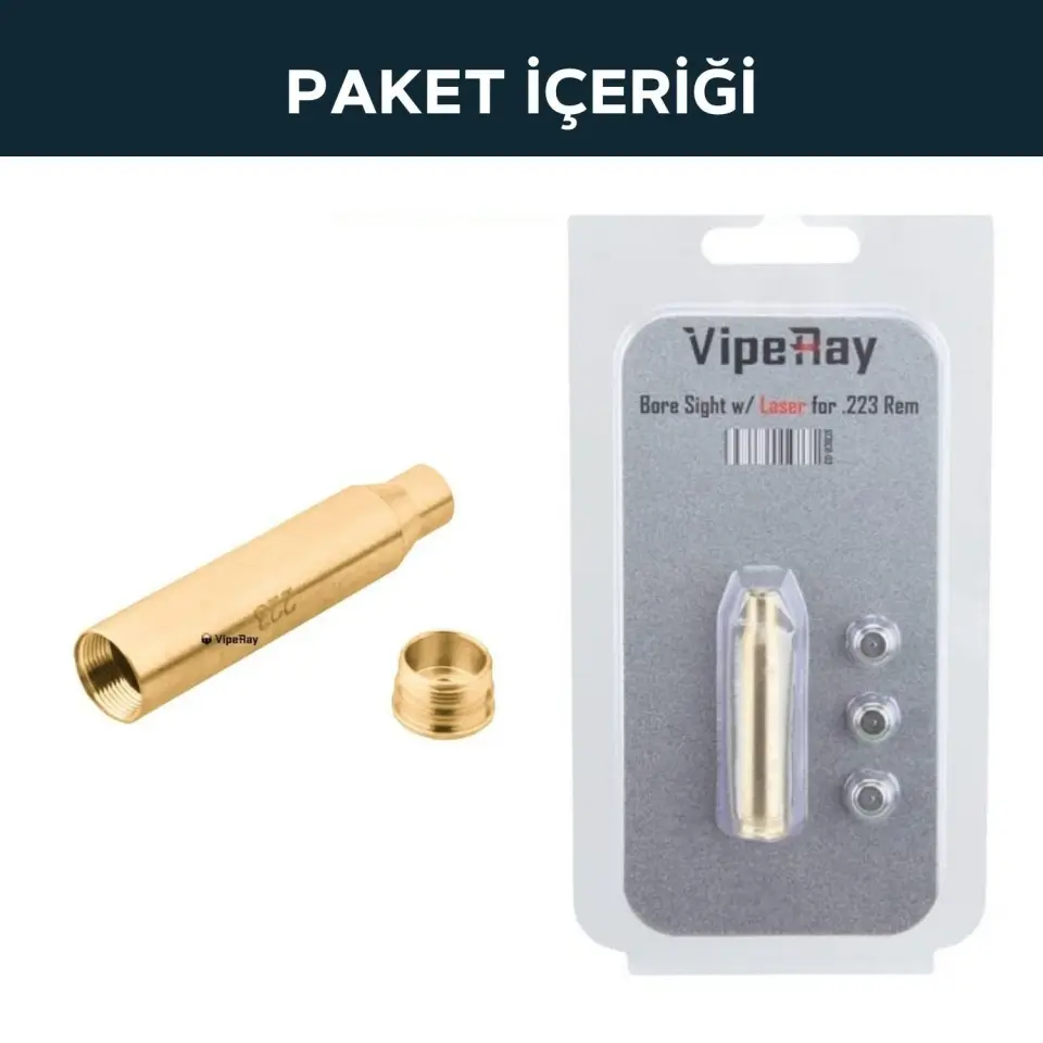 Vector Viperay 223Remington Bore Sight Namlu içi Dürbün Sıfırlama Lazeri SCBCR-03