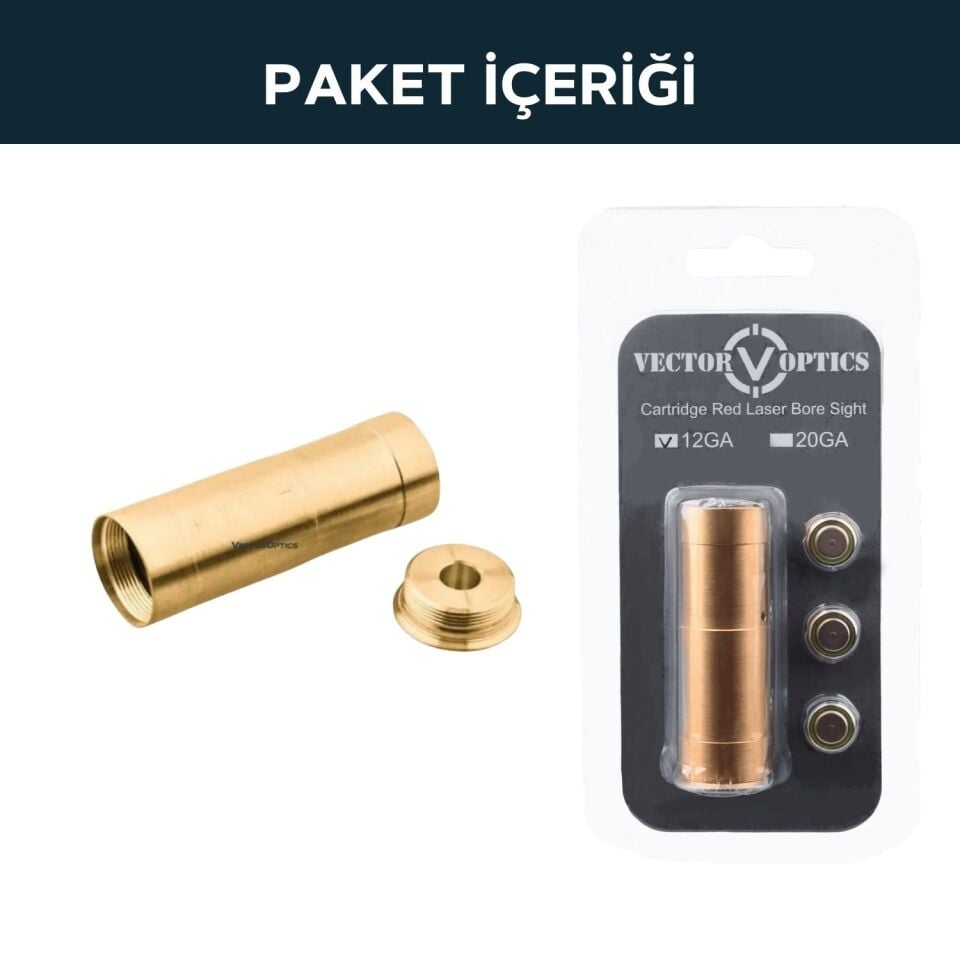 Vector Viperay 12Kalibre Bore Sight Namlu içi Dürbün Sıfırlama Lazeri SCBCR-02