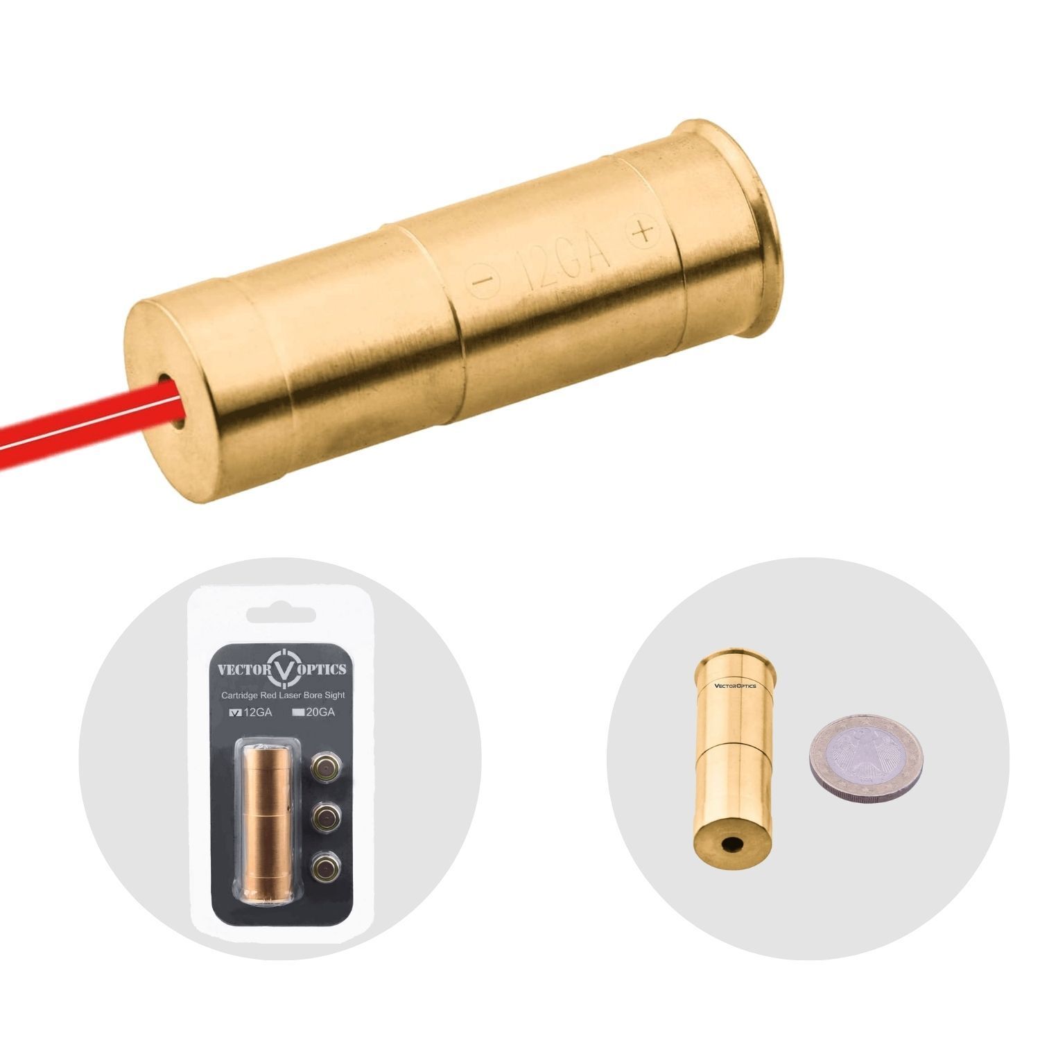 Vector Viperay 12Kalibre Bore Sight Namlu içi Dürbün Sıfırlama Lazeri SCBCR-02