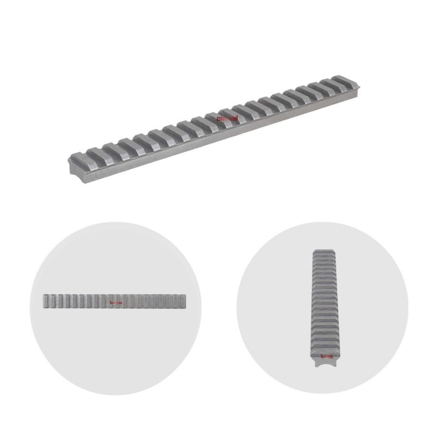 200mm Tabanı eğimli Çelik Yivli Tüfek Pikatini Rayı - SCRA-07B