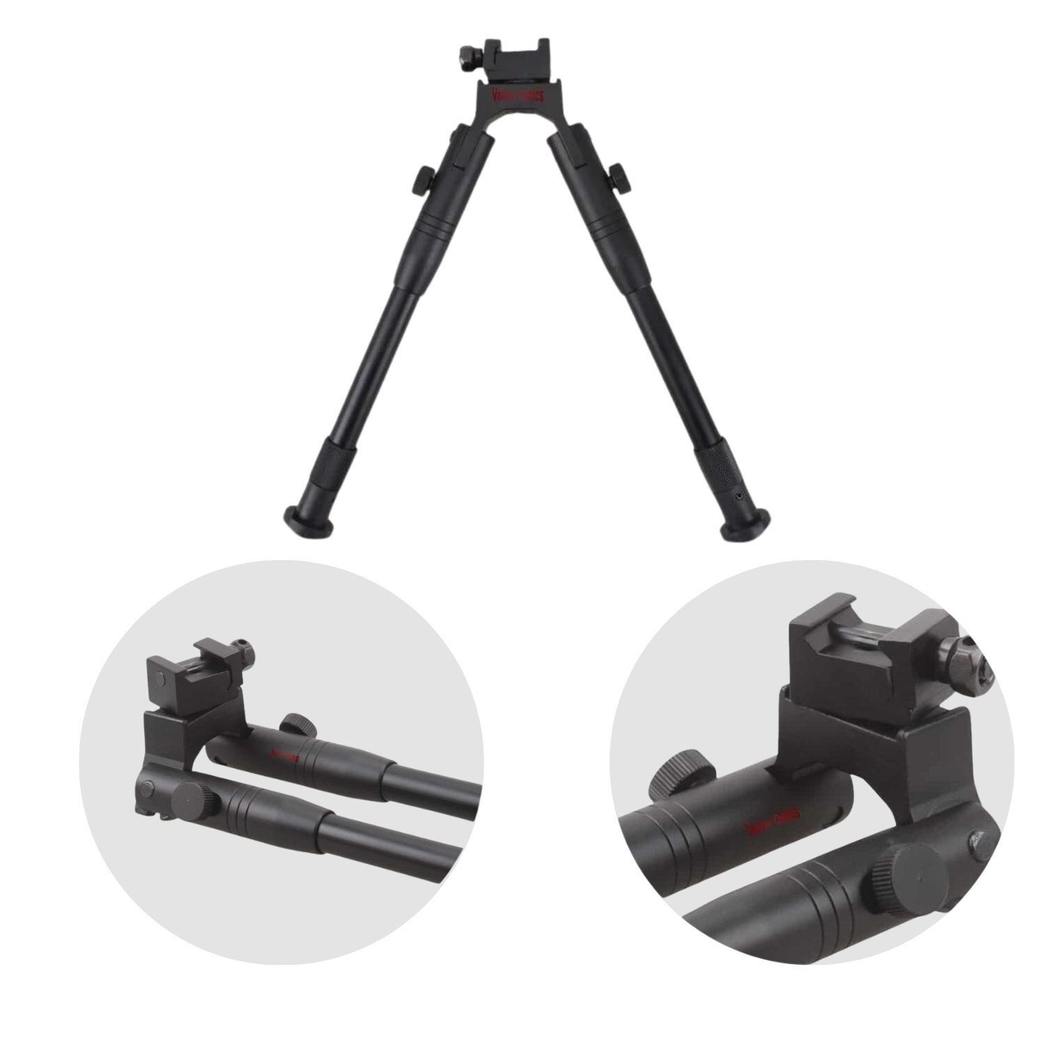 Vector Optics Universal Bipod Ayak  8-10.5incH Pikatini Ray Montajlı