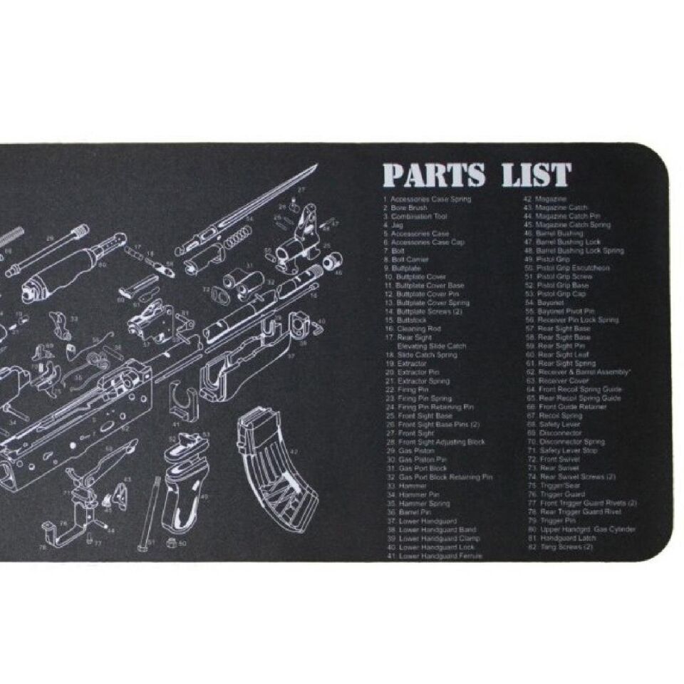 Vector GunPany AK47 Tüfek Temizleme Servis Altlığı (Bench Mat) SCBM-04