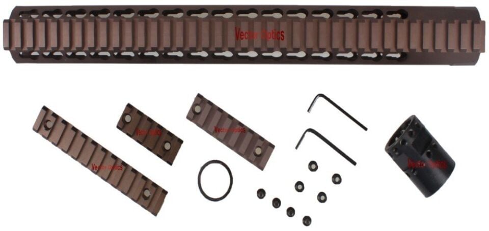 GenIII Slim 15'' 380mm KeyMod Metal El Kundağı BRONZ