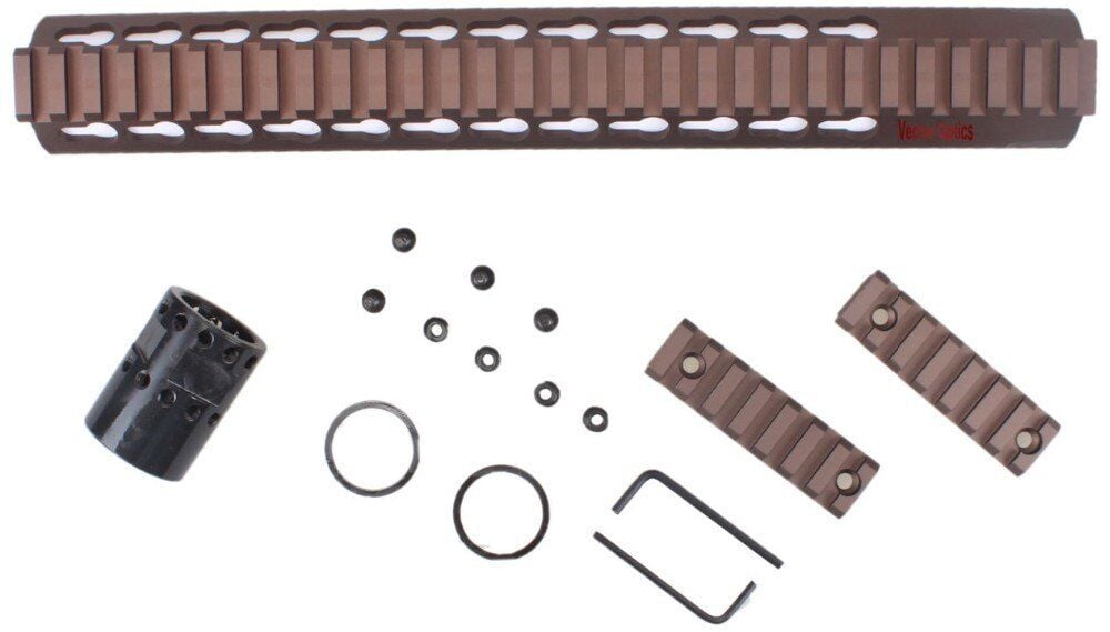 Gen III Slim 12'' 302mm KeyMod Metal El Kundağı BRONZ