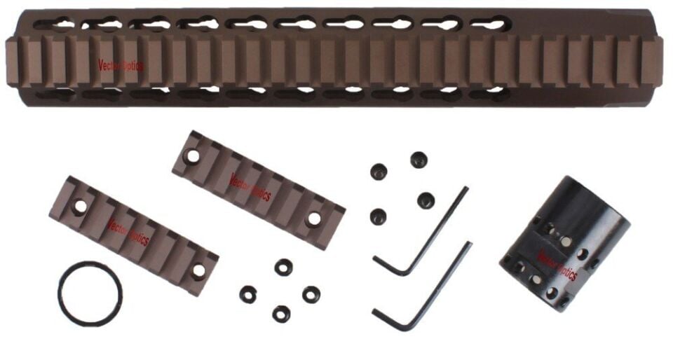 Gen III Slim 10'' 261mm KeyMod Metal El Kundağı BRONZ