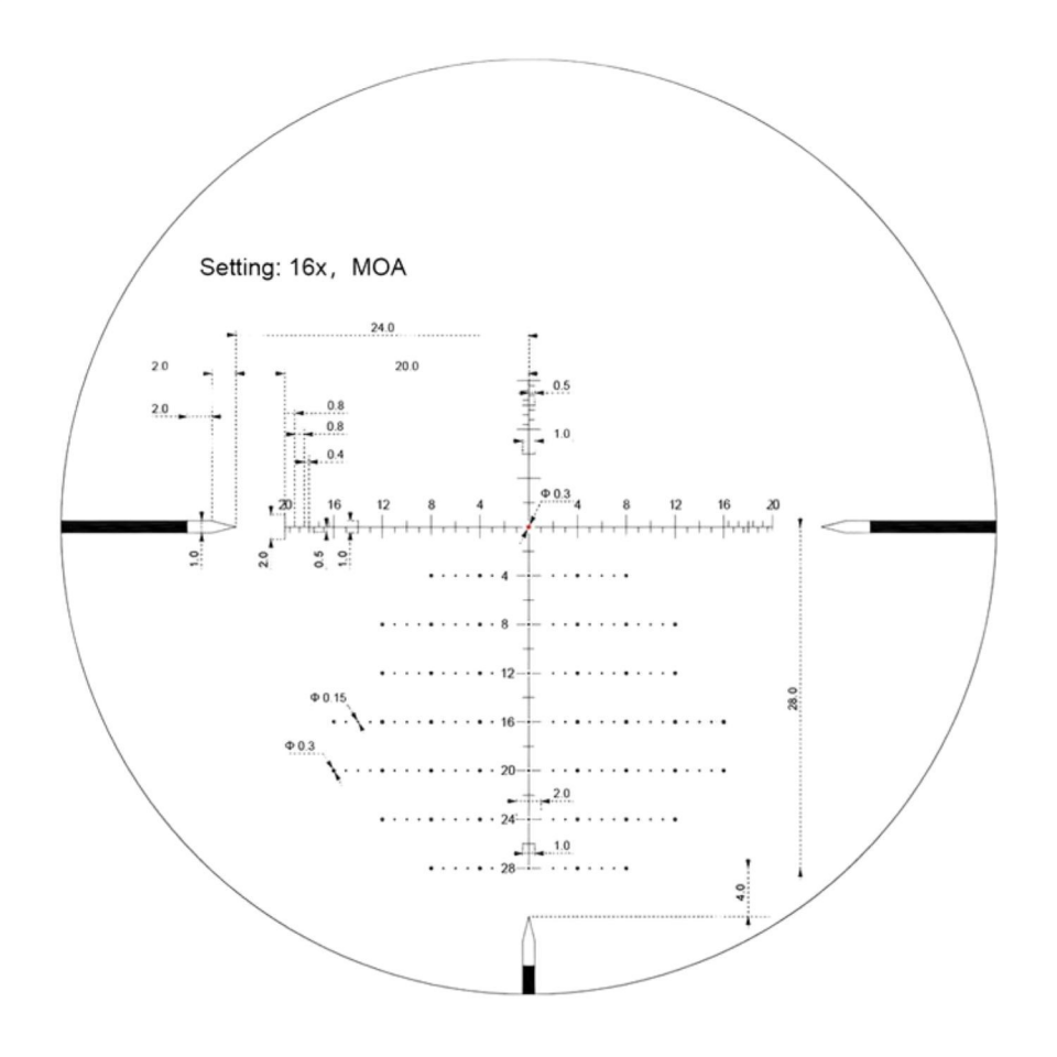 Vector Optics 30mm Sentinel GenII 4-16x50 SFP Tüfek Dürbünü SCOL-59