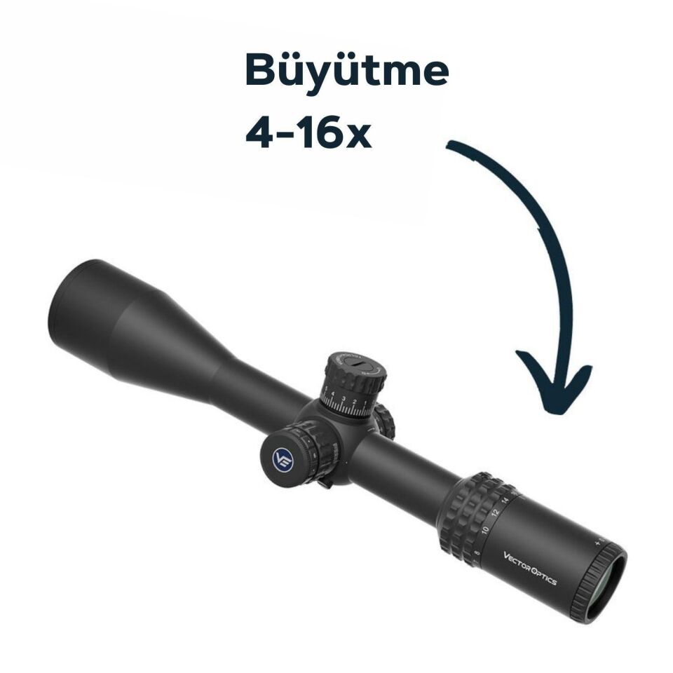 Vector Optics 30mm Sentinel GenII 4-16x50 SFP Tüfek Dürbünü SCOL-59