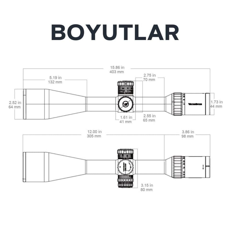 Vector Optics Continental x8 6-48×56ED SFP MIL Tactical Tüfek Dürbünü