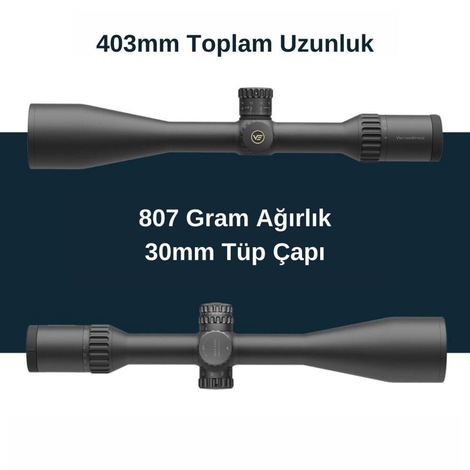 Vector Optics Continental x8 6-48×56ED SFP MIL Tactical Tüfek Dürbünü