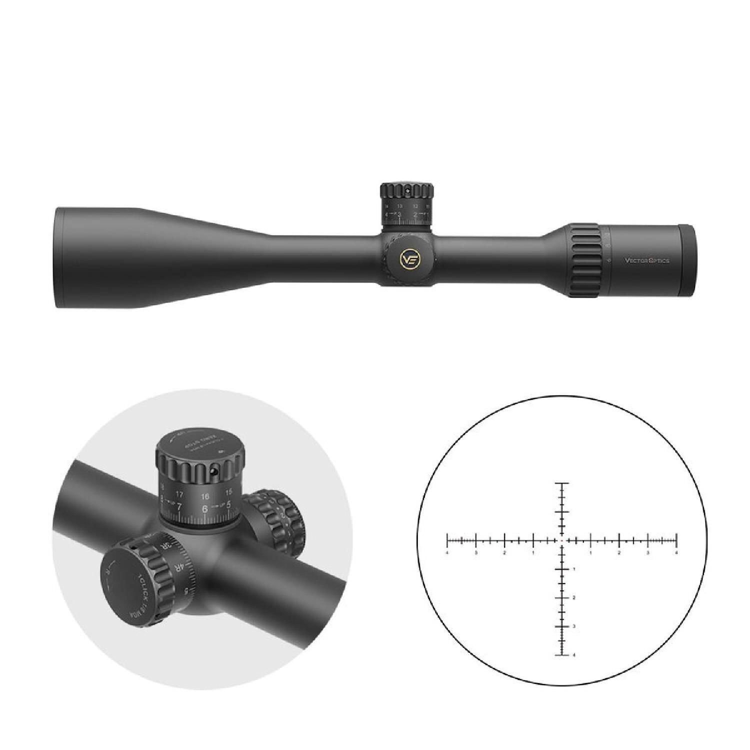 Vector Optics Continental X8 6-48×56ED SFP MIL Tactical Tüfek Dürbünü SCOL-TM52