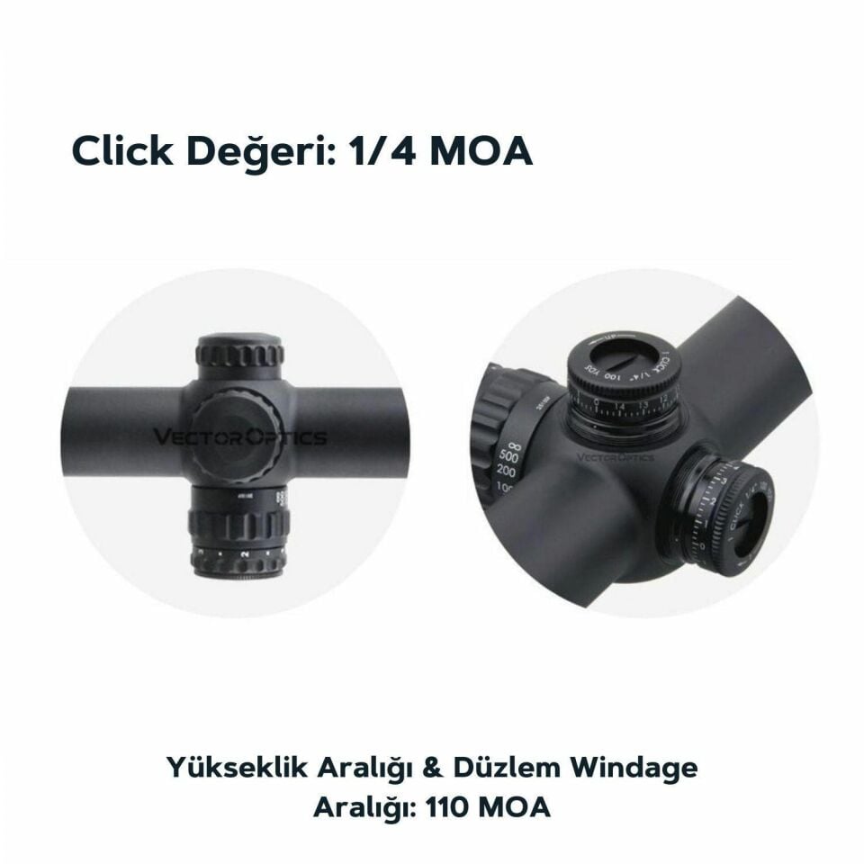 Vector Optics Continental x6 2.5-15x56 G4 Hunting Tüfek Dürbünü SCOM-38