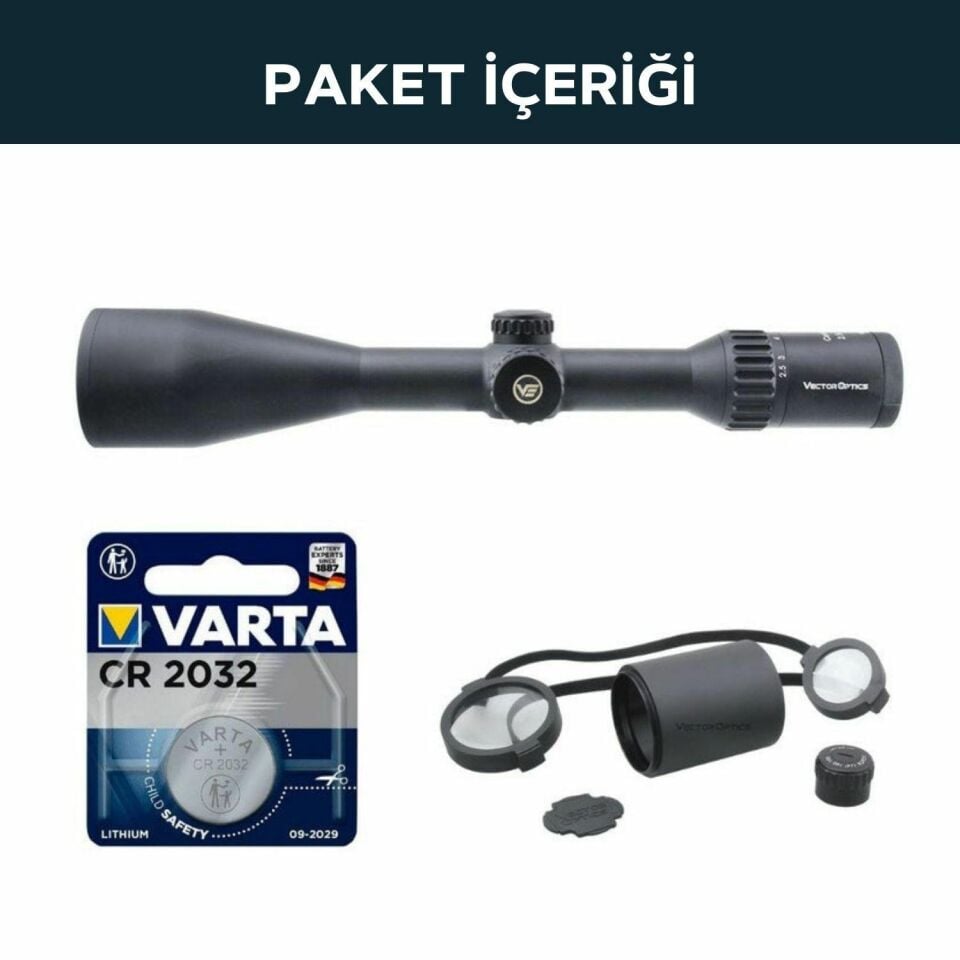 Vector Optics Continental x6 2.5-15x56 G4 Hunting Tüfek Dürbünü SCOM-38