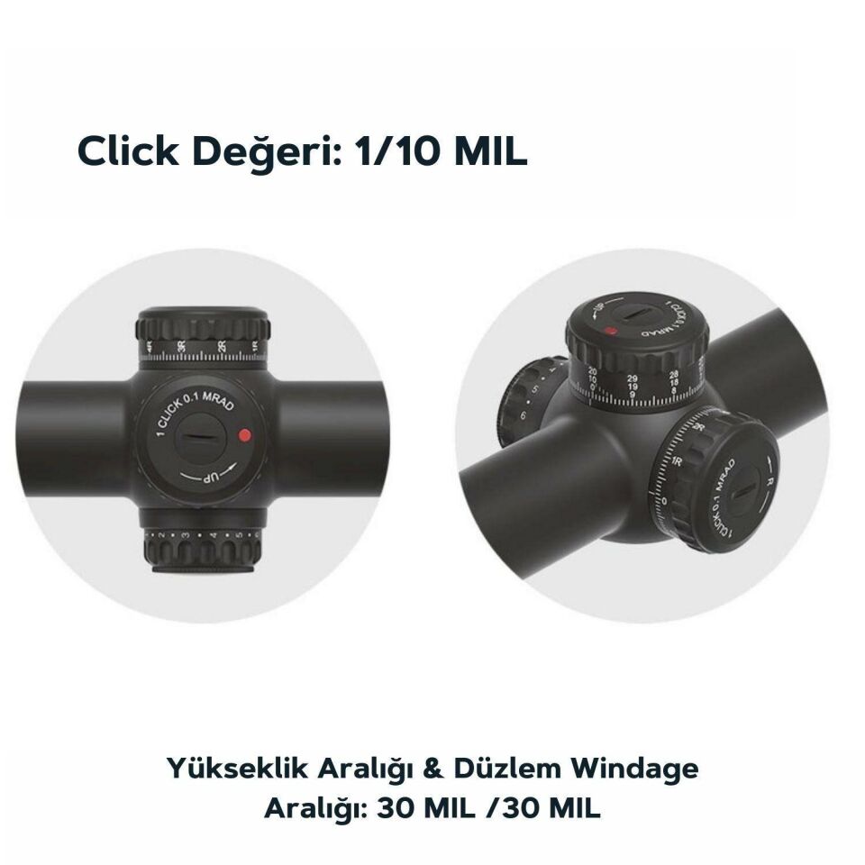 Vector Optics Continental x10 1-10x28ED FFP LPVO Tüfek Dürbünü