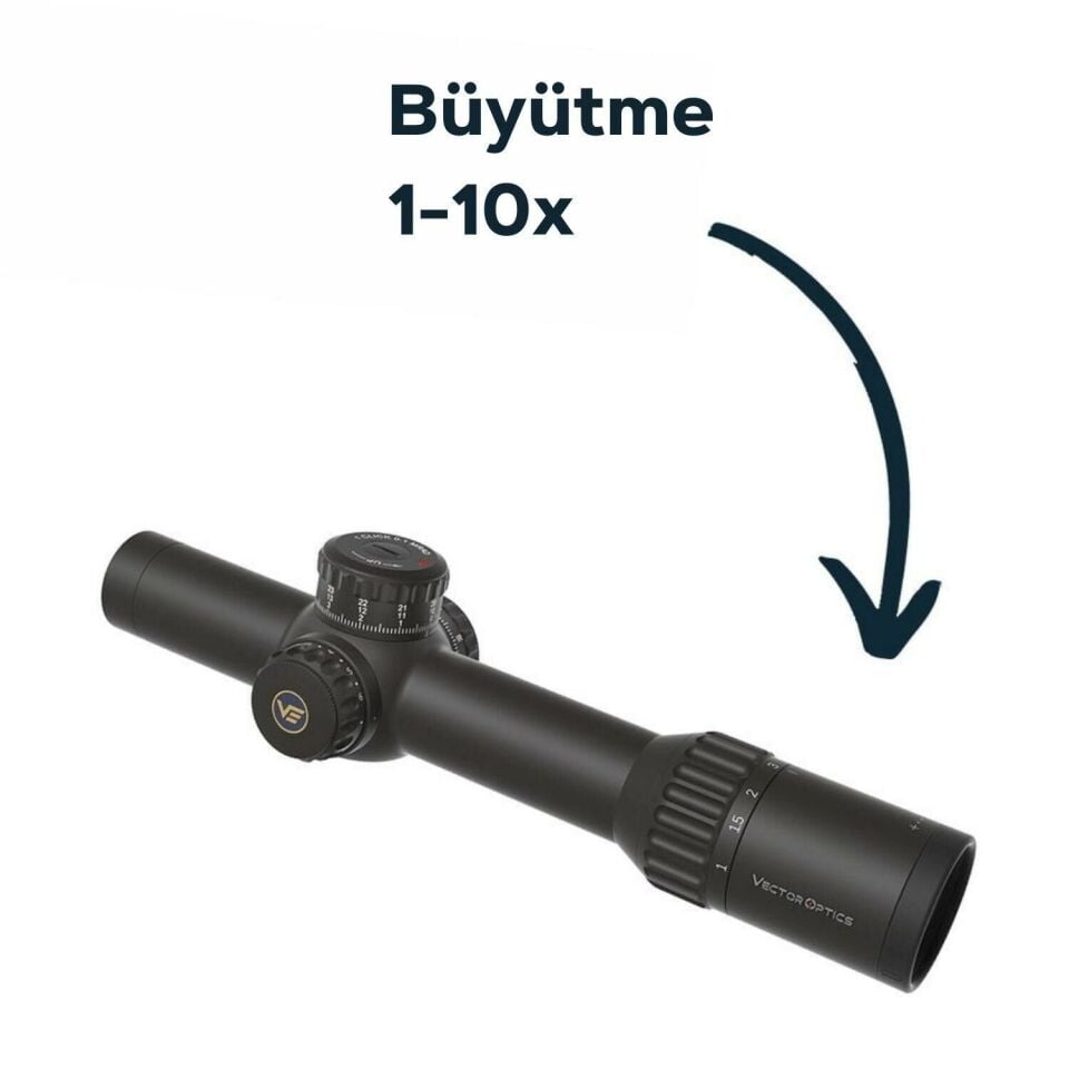 Vector Optics Continental x10 1-10x28ED FFP 34mm LPVO Scope SCFF-62