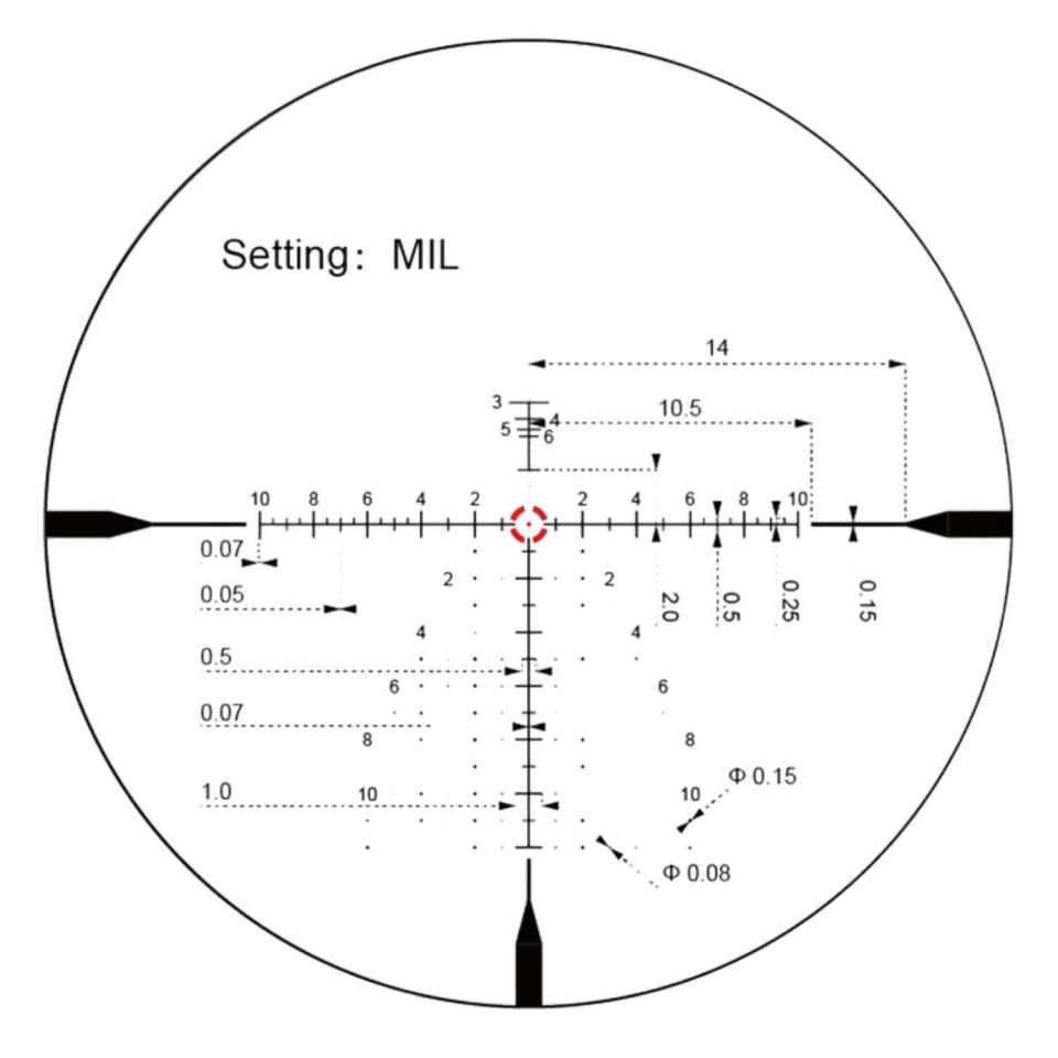 Vector Optics Continental x10 1-10x28ED FFP LPVO Tüfek Dürbünü