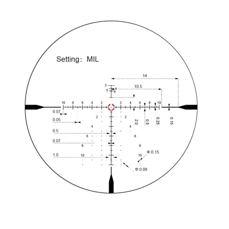 Vector Optics Continental x10 1-10x28ED FFP 34mm Cayote LPVO Scope SCFF-68