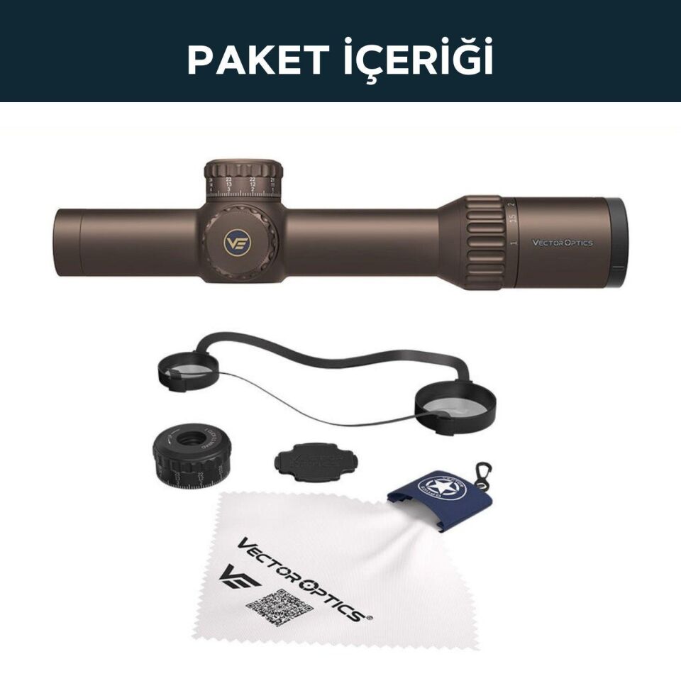 Vector Optics Continental x10 1-10x28ED FFP 34mm Cayote LPVO Scope SCFF-68
