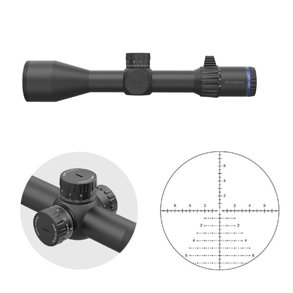 Vector Optics TAURON GENII 3-24X56 ED FFP Tüfek Dürbünü SCFF-33