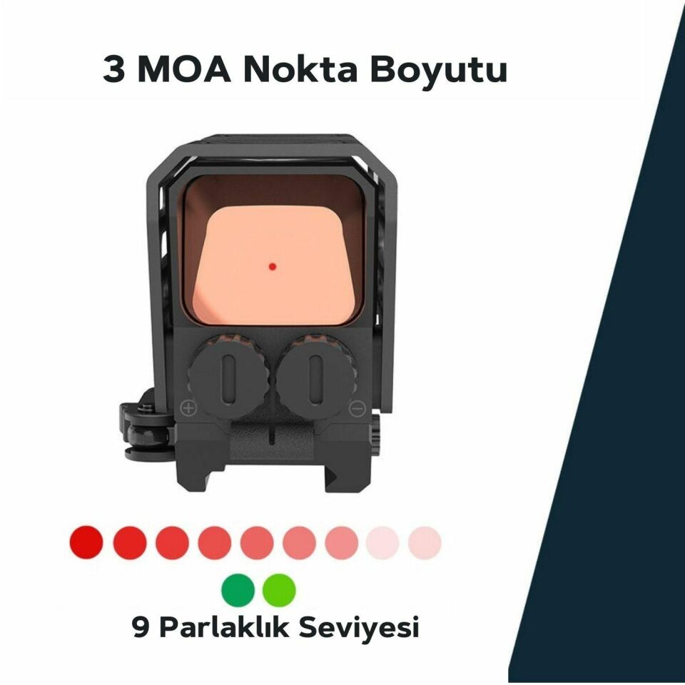 Vector Optics Frenzy Plus 1x31x26, XL Ekran, Auto ON/OFF, Çoklu Nişangah, REDDOT (Pilli Versiyon) SCRD-M67