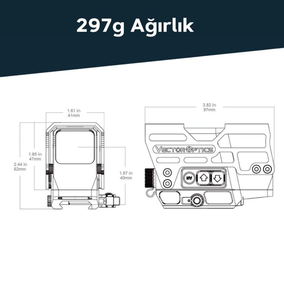 Vector Optics Frenzy Plus 1x31x26 Tüfek Reddot Nişangah SCRD-67