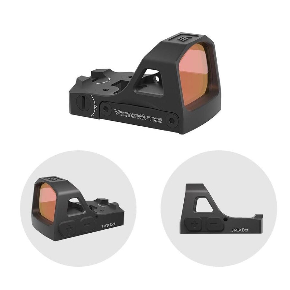 Vector Optics Frenzy-S GenII 1x17x21 3MOA Auto ON/OFF, RMS Ayak Red Dot Nişangah
