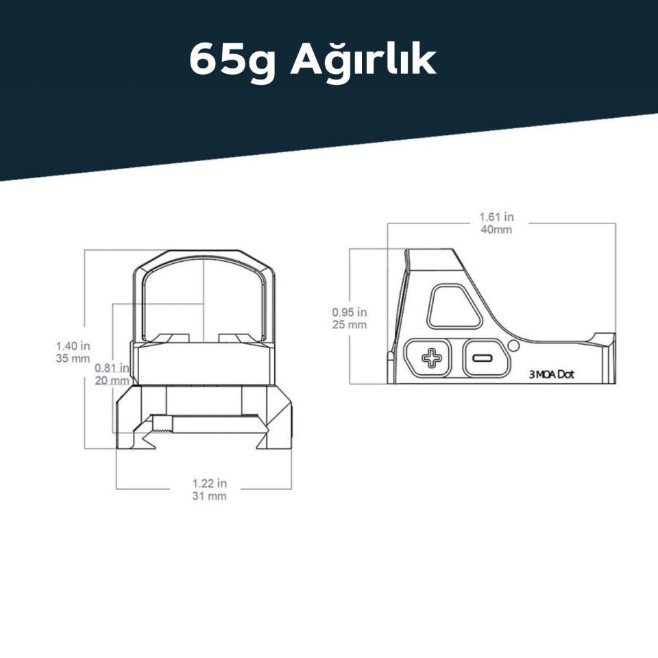 Vector Optics Frenzy-S 1x17x21 GenII Red Dot Nişangah SCRD-73