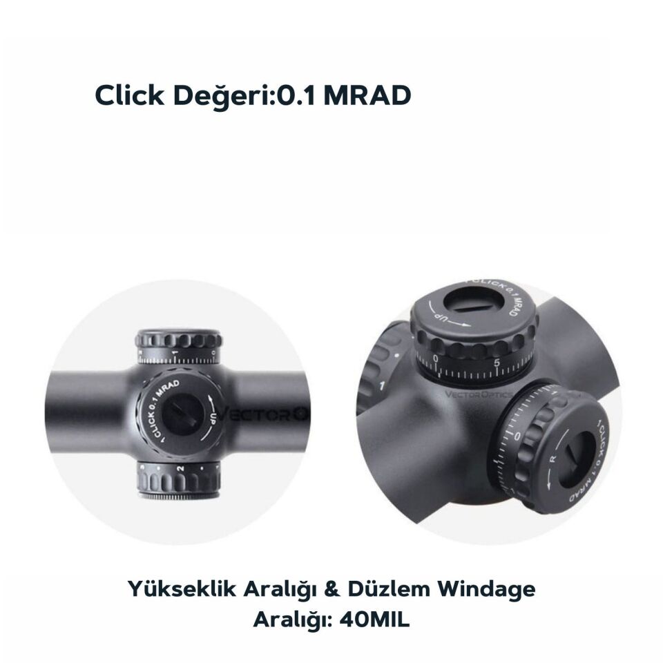 Vector Optics CONTINENTAL X8 1-8X24 SFP ED VET-BTR Artıkıl TACTICAL TÜFEK DÜRBÜNÜ SCOC-T37