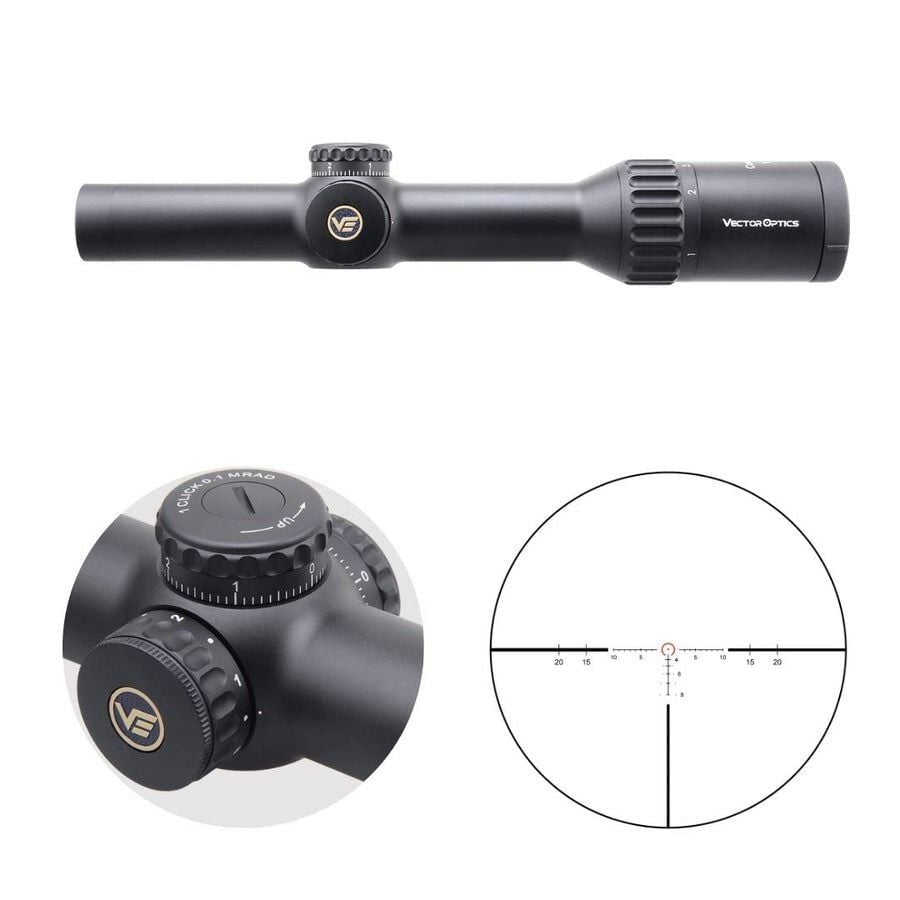 Vector Optics CONTINENTAL X8 1-8X24 SFP ED VET-BTR Artıkıl TACTICAL TÜFEK DÜRBÜNÜ SCOC-T37