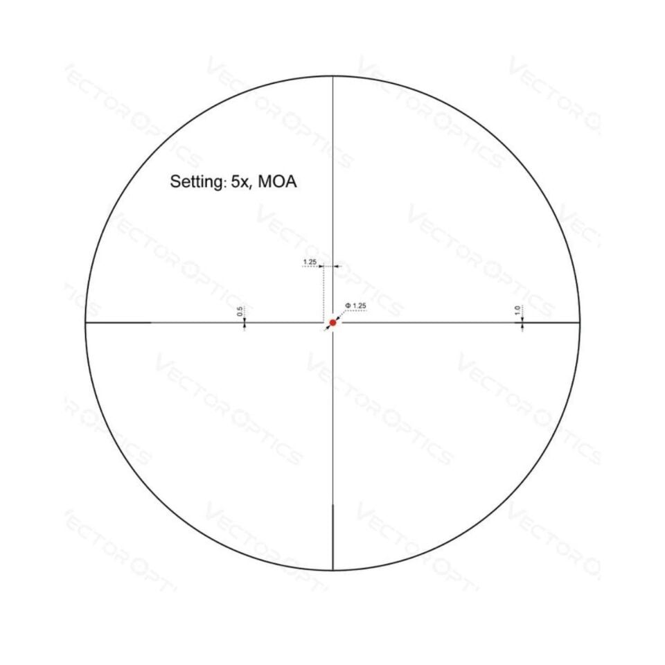 SCOC-38 // Vector Optics Forester 1-8x24 SFP Tüfek Dürbünü