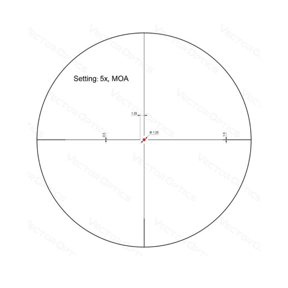 SCOC-38 // Vector Optics Forester 1-8x24 SFP Tüfek Dürbünü