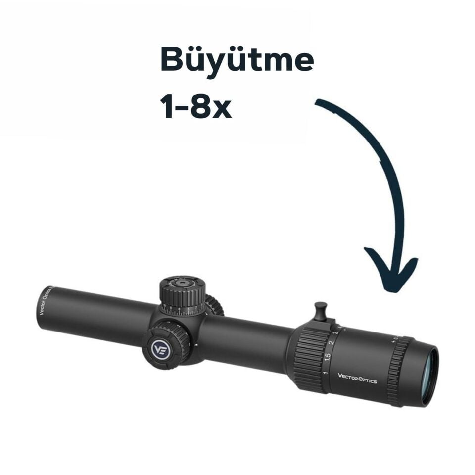 SCOC-38 // Vector Optics Forester 1-8x24 SFP Tüfek Dürbünü