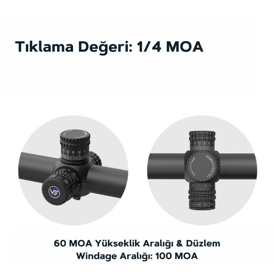 Vector Optics Orion Pro Max 3-18x50 HD SFP Tüfek Dürbünü