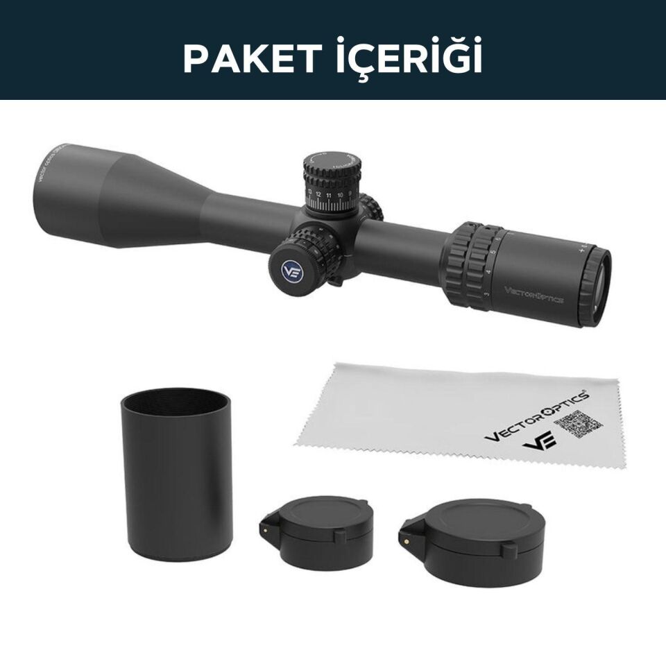 Vector Optics Orion Pro Max 3-18x50 HD SFP Tüfek Dürbünü