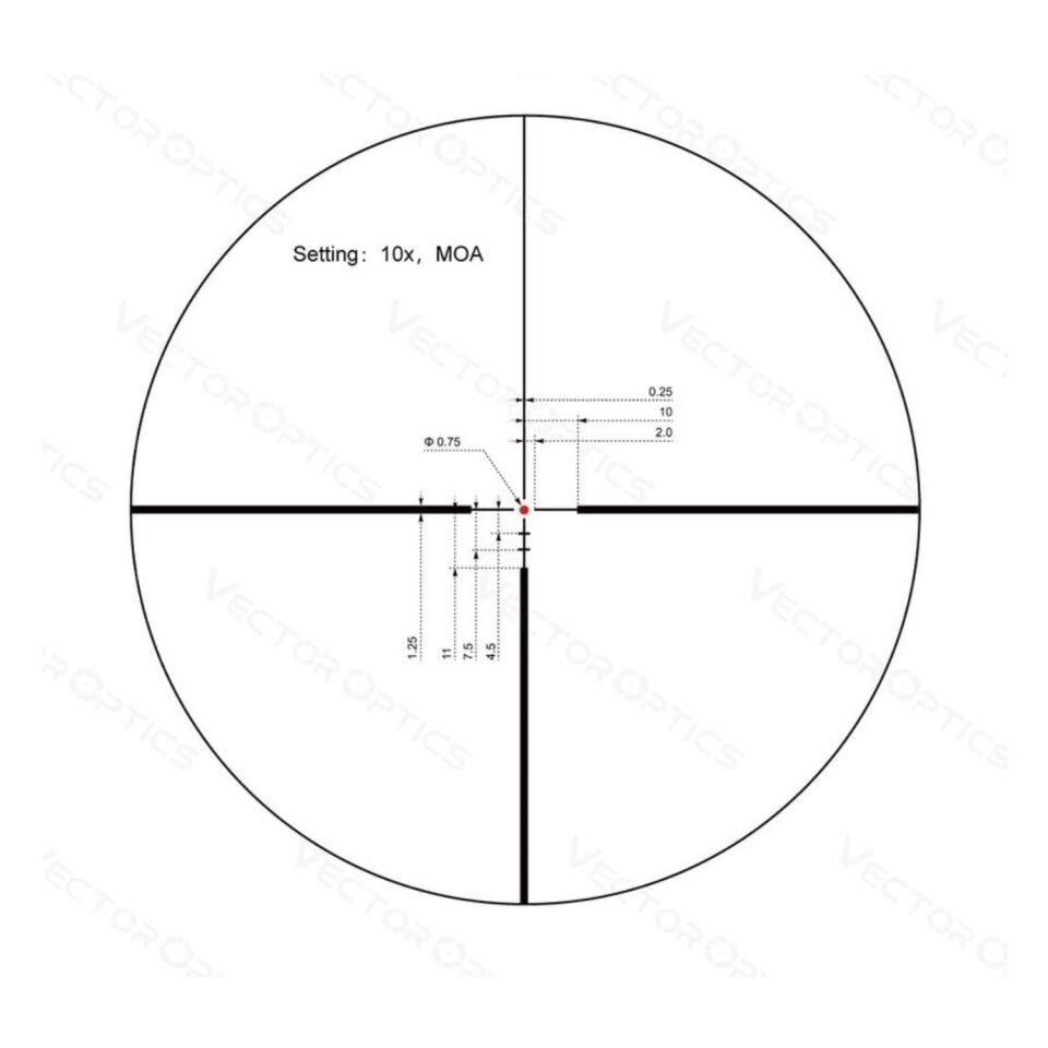 Vector Optics Continental X8 2-16x50 ED SFP Tüfek Dürbünü SCOM-45