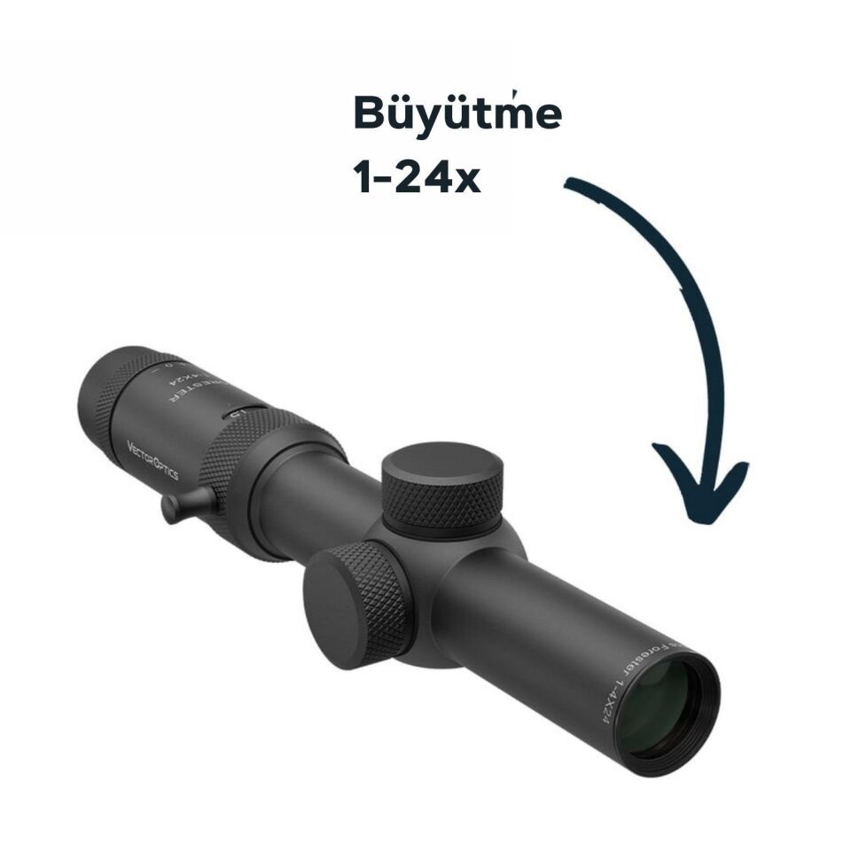 SCOC-28 // Vector Optics Forester JR 1-4x24 SFP Tüfek Dürbünü