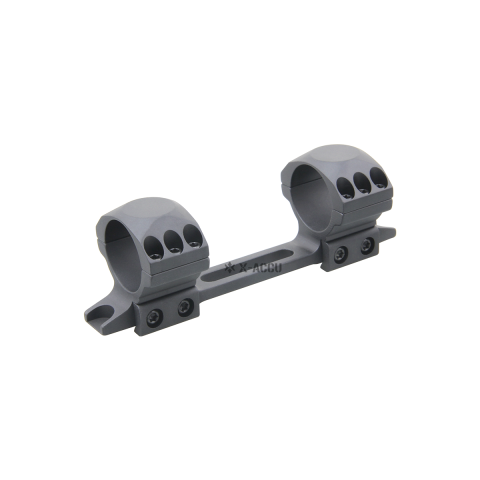 X-ACCU 30mm Medium Profil TEK PARCA SIYAH 11mm DOVETAIL Ray için Dürbün Ayağı XASR-3100