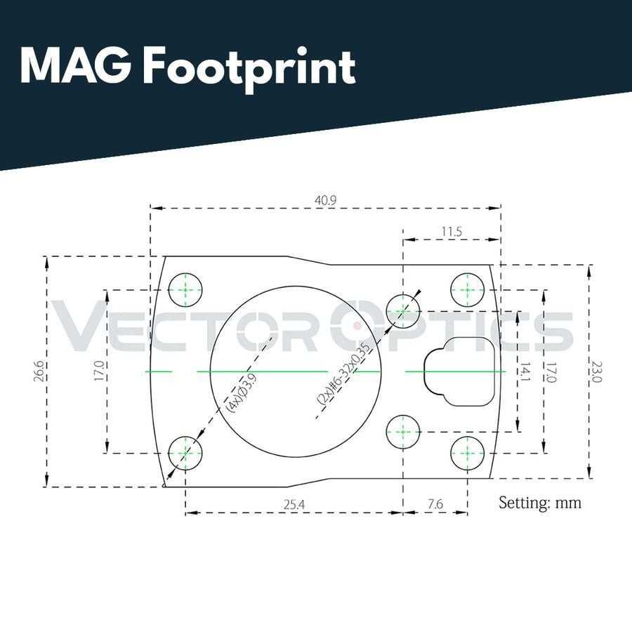 SCRD-62 Vector Optics FRENZY-S 1X17X24 SAS Side Battery Tabanca RedDot