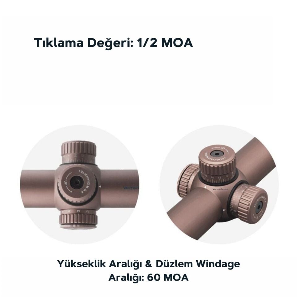 Vector Optics FORESTER 1-5X24 GENII COYOTE FDE Tüfek Dürbünü SCOC-32