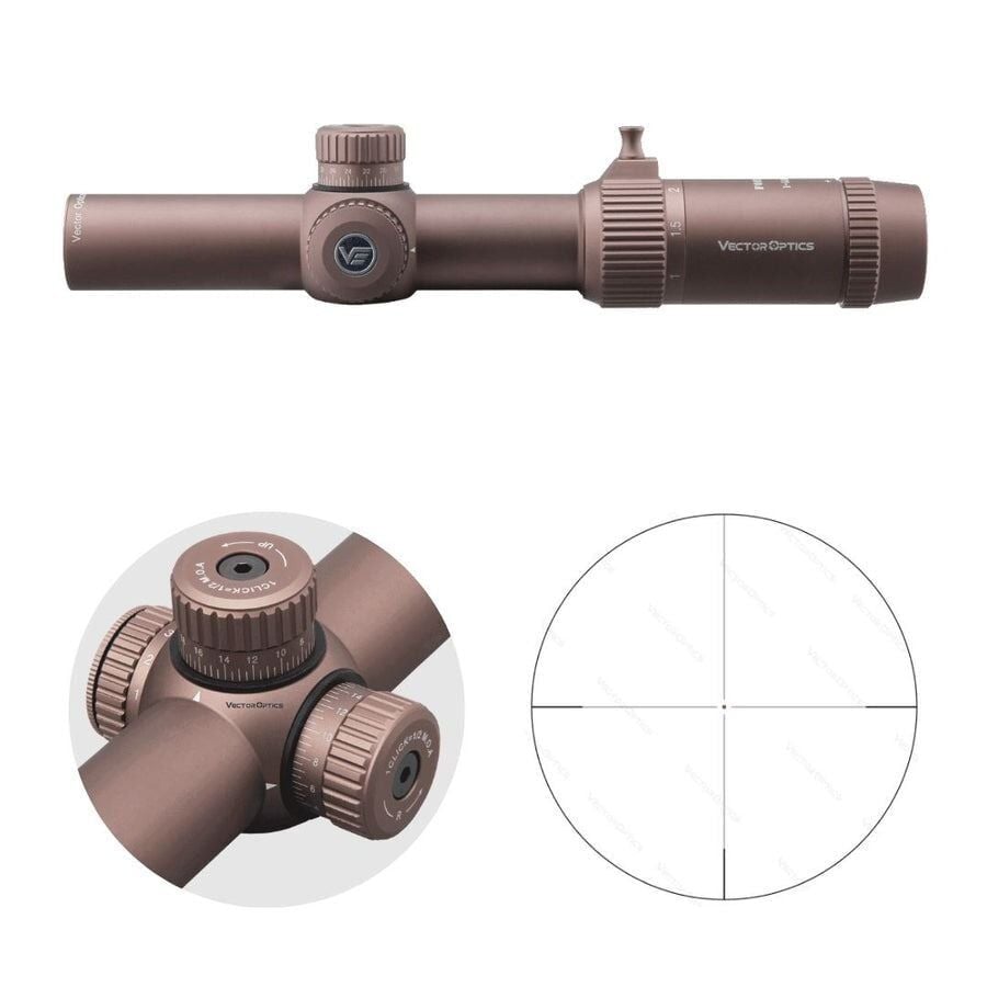 Vector Optics FORESTER 1-5X24 GENII COYOTE FDE Tüfek Dürbünü SCOC-32