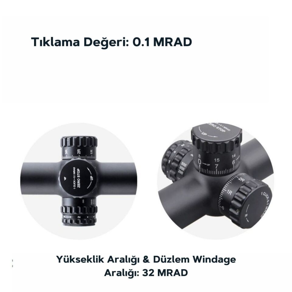 Vector Optics CONTINENTAL X8 2-16X44 SFP ED TACTICAL Tüfek Dürbünü SCOM-T39