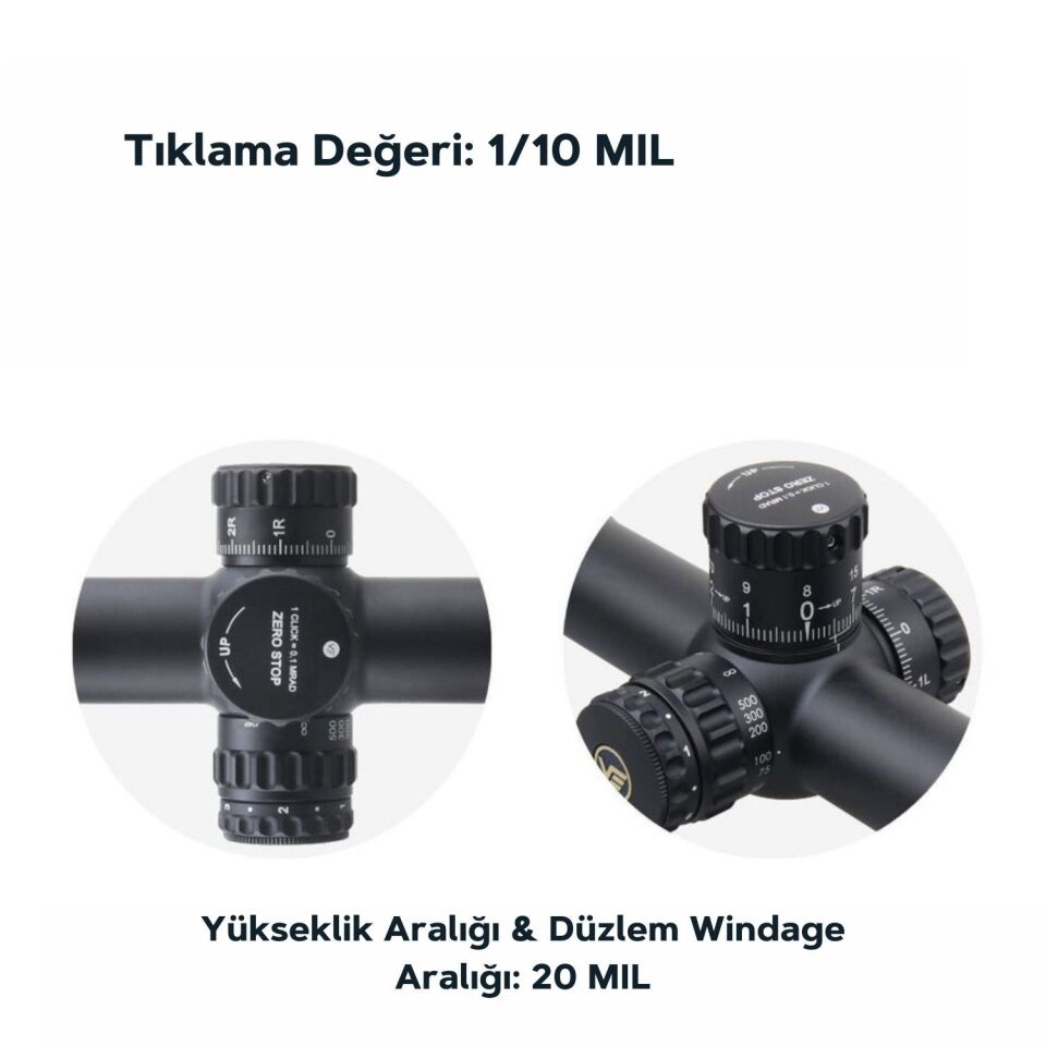 Continental x6 4-24x50 ARI Tactical Tüfek Dürbünü